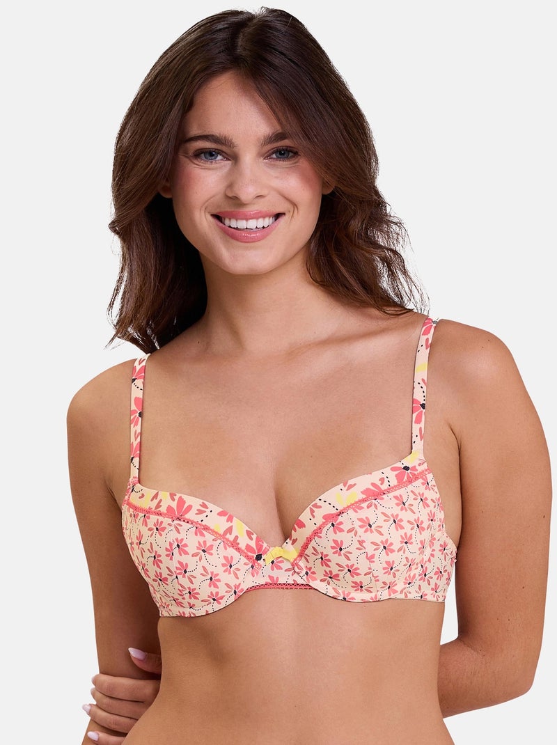 Soutien-gorge coques Trépidante Billet Doux Beige/Rose - Kiabi