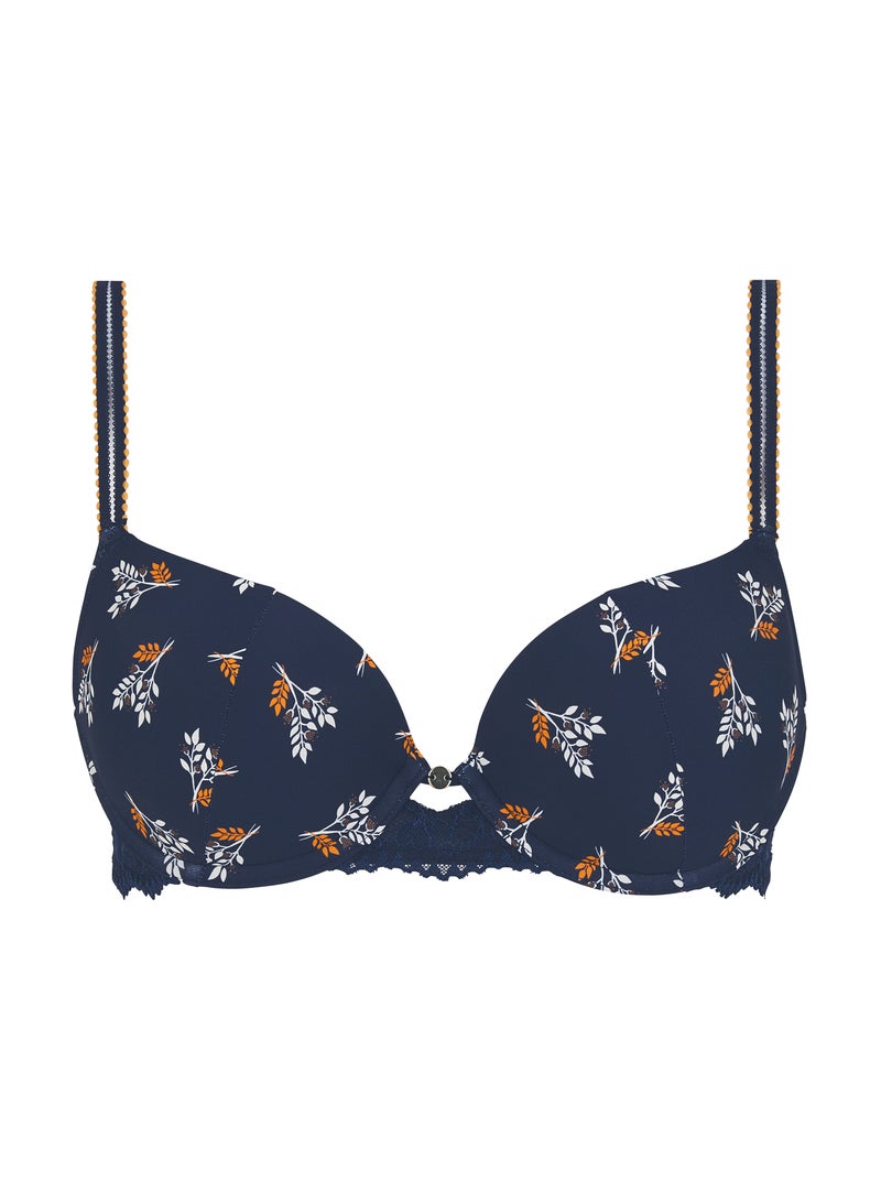Soutien-gorge coques Valeria Billet Doux Bleu Jaune Blanc - Kiabi
