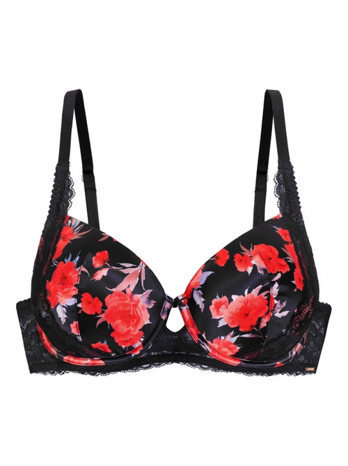 Soutien-gorge corbeau à fleurs anahi Dorina - Kiabi