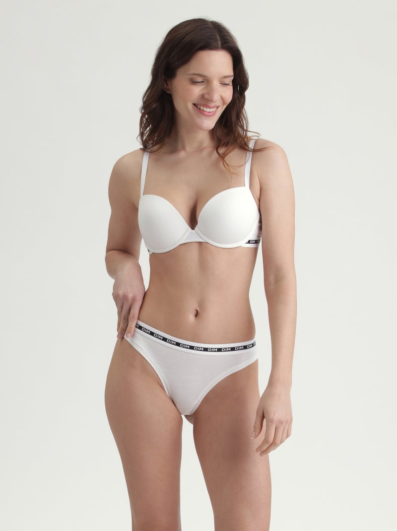 Soutien-gorge corbeille à armatures Icons Blanc - Kiabi