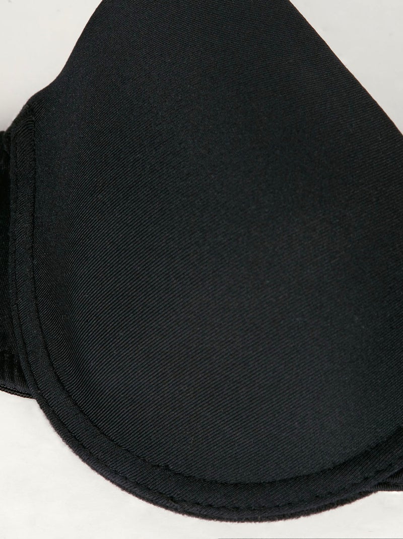 Soutien-gorge Corbeille Ampliforme Avec Armatures Invisible Noir - Kiabi