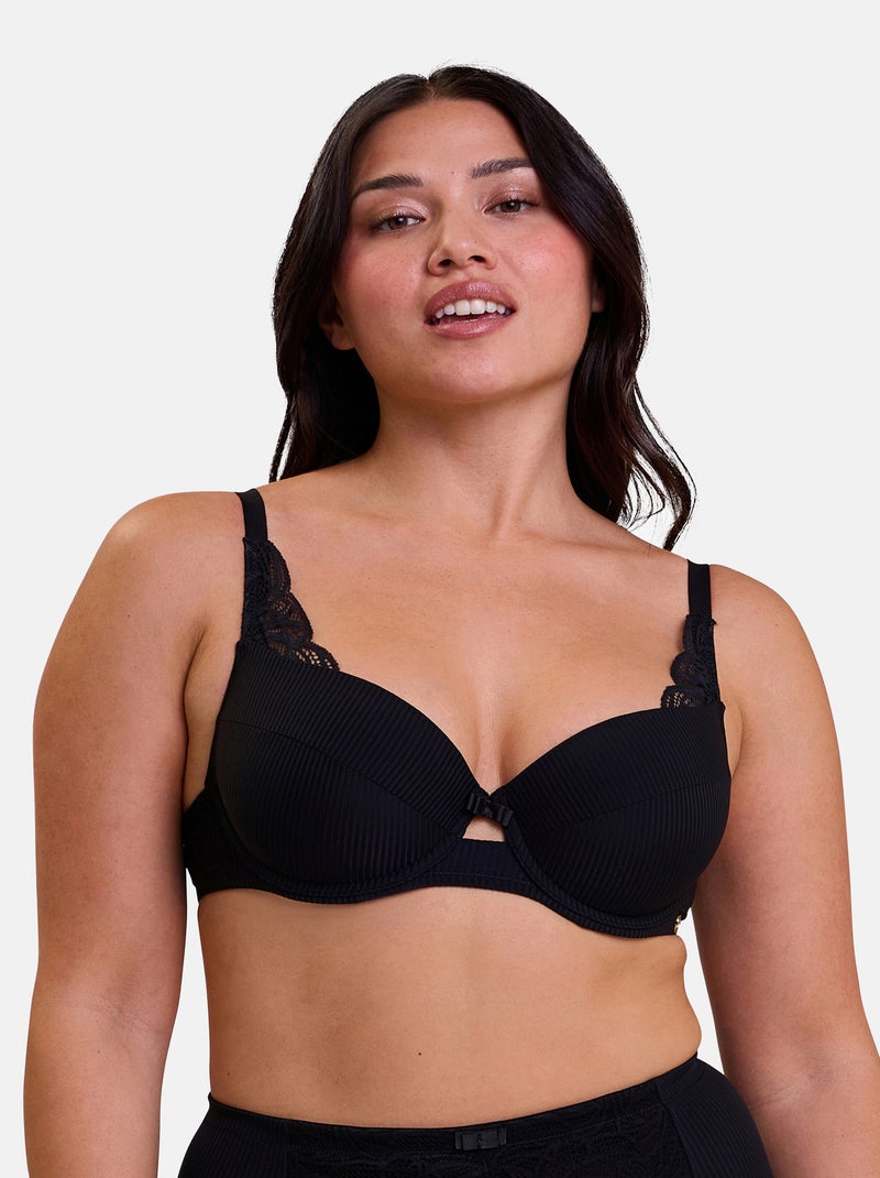 Soutien-gorge corbeille Ariane Essential Sans Complexe Noir - Kiabi