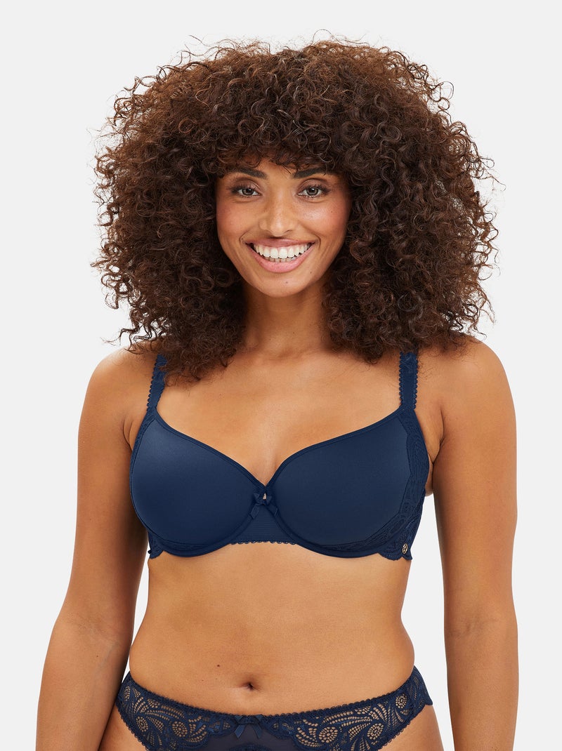 Soutien-gorge corbeille Ariane Sans Complexe Bleu marine - Kiabi