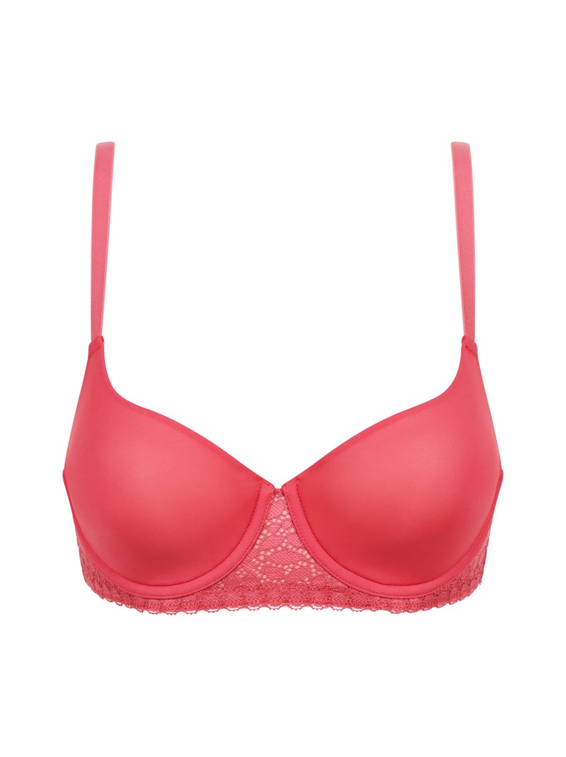 Soutien-gorge corbeille avec armatures Daily Dentelle Rose bonbon - Kiabi