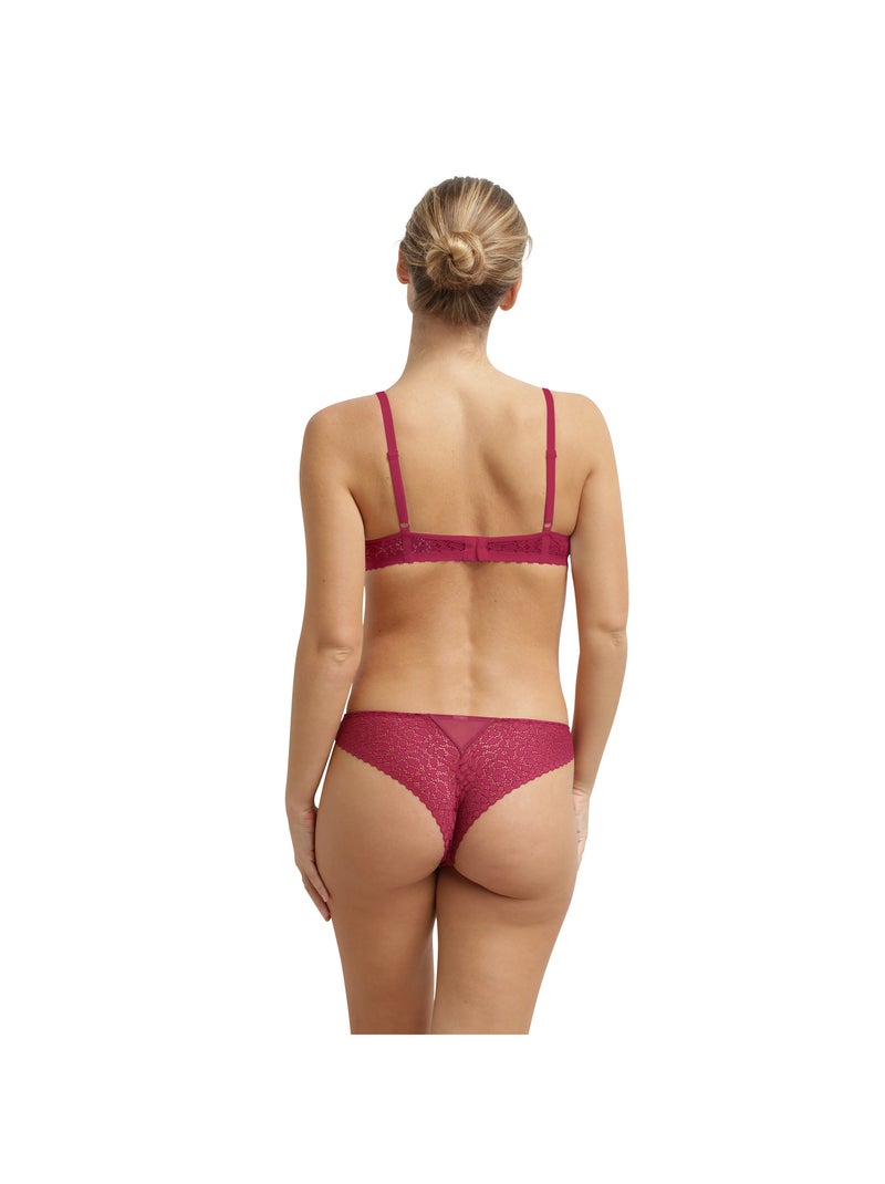Soutien-gorge corbeille avec armatures Daily Dentelle Rose fushia - Kiabi