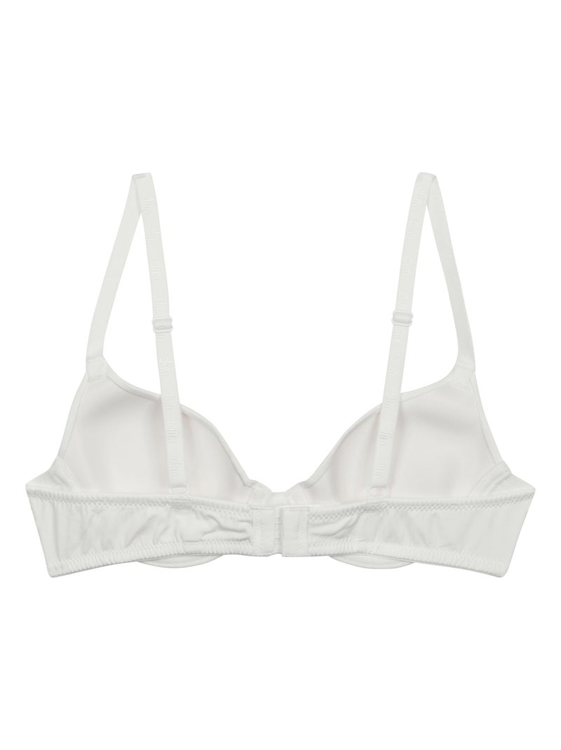 Soutien-gorge corbeille avec armatures Invisible Blanc - Kiabi