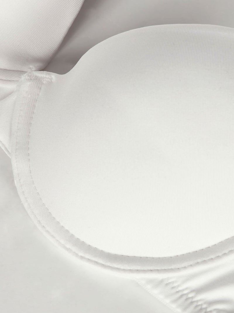 Soutien-gorge corbeille avec armatures Invisible Blanc - Kiabi
