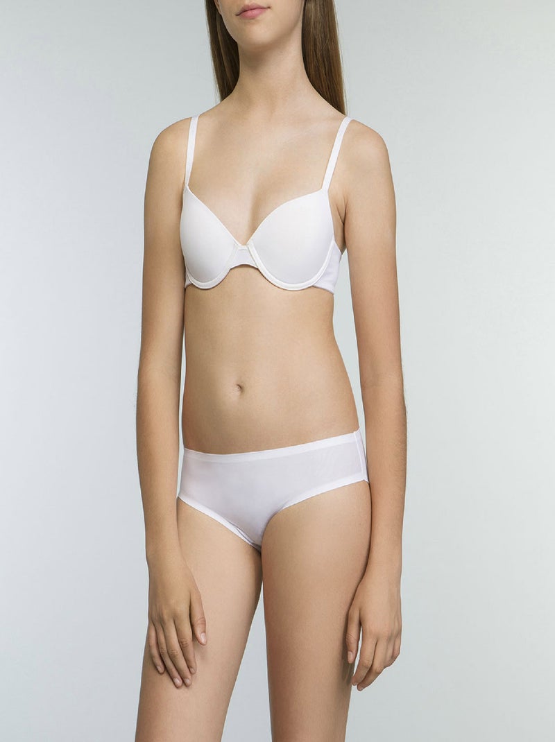 Soutien-gorge corbeille avec armatures Invisible Blanc - Kiabi