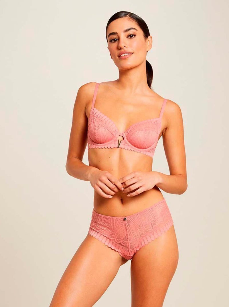 Soutien-gorge corbeille CAMILLE DENTELLE - Morgan Lingerie Rose - Kiabi