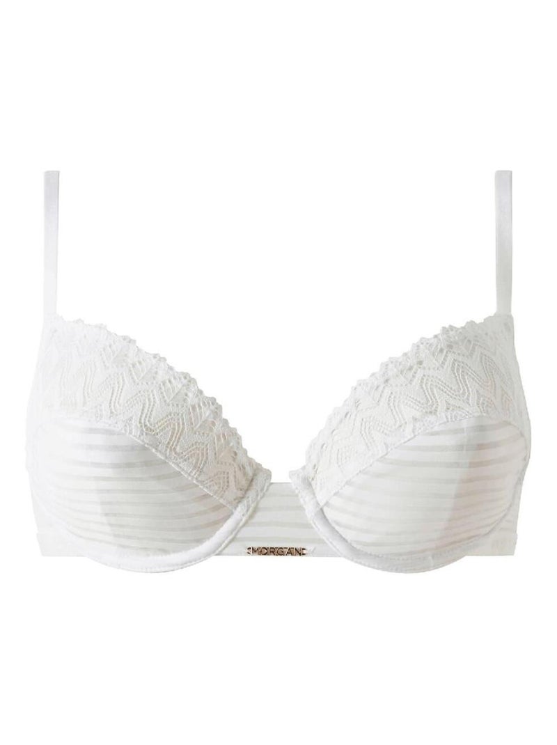 Soutien-gorge corbeille CELIA - Morgan Lingerie Blanc - Kiabi