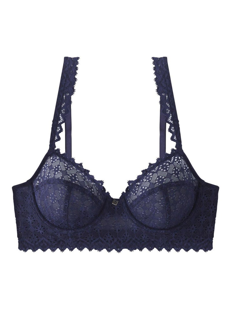 Soutien-gorge corbeille CULOTTEE - Camille Cerf & Pomm'Poire Bleu - Kiabi