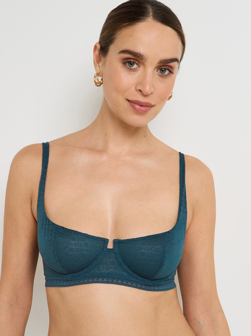 Soutien-gorge corbeille dentelle Ginger - RougeGorge Lingerie Bleu - Kiabi