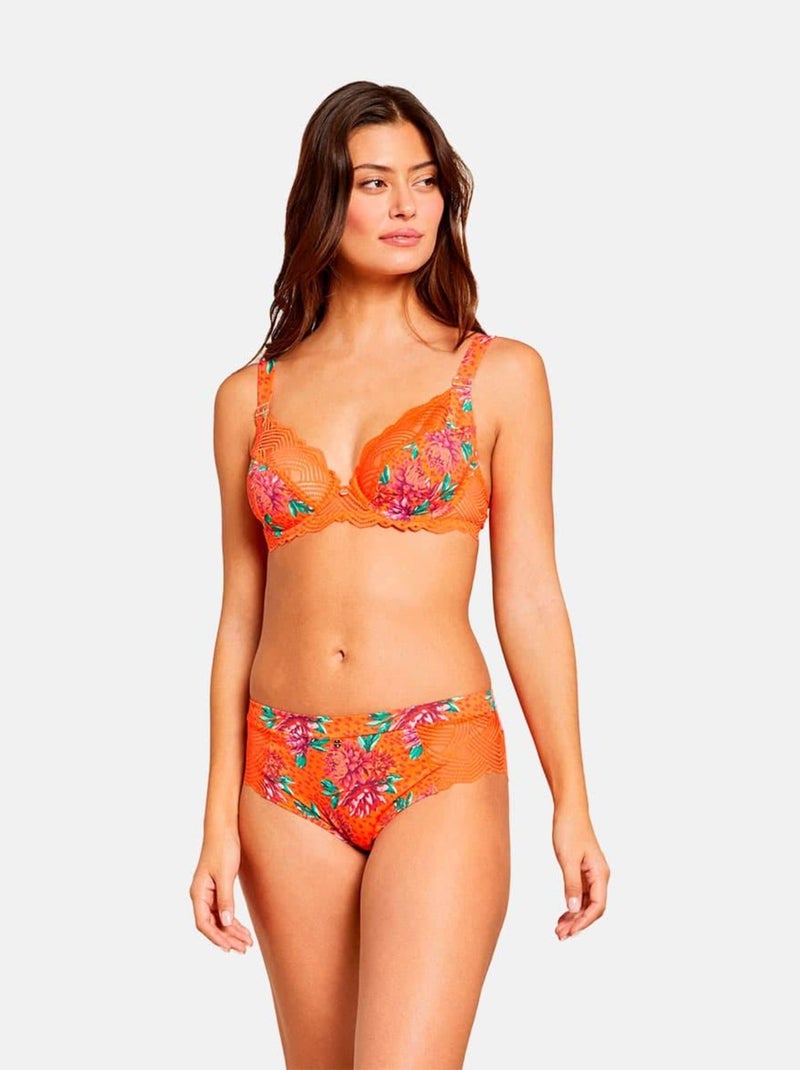 Soutien-gorge corbeille ELSA - Morgan Orange - Kiabi