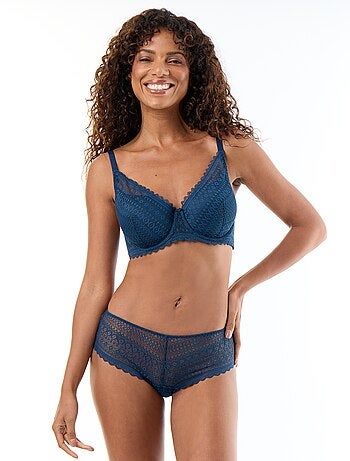 Soutien-gorge corbeille emboîtant en dentelle