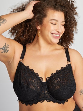 Soutien-gorge corbeille emboîtant en dentelle