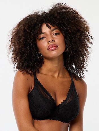 Soutien-gorge corbeille emboîtant en dentelle