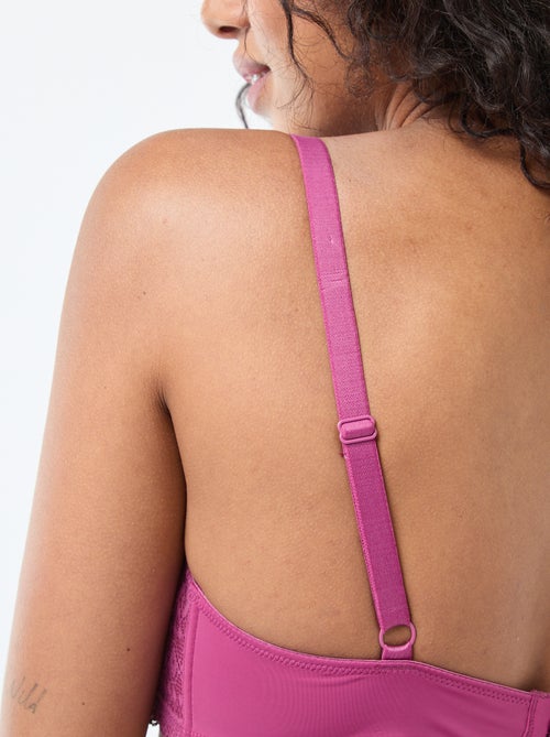 Soutien-gorge corbeille emboîtant en dentelle - Kiabi