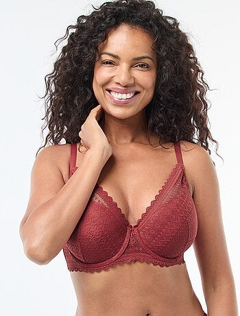 Soutien-gorge corbeille emboîtant en dentelle