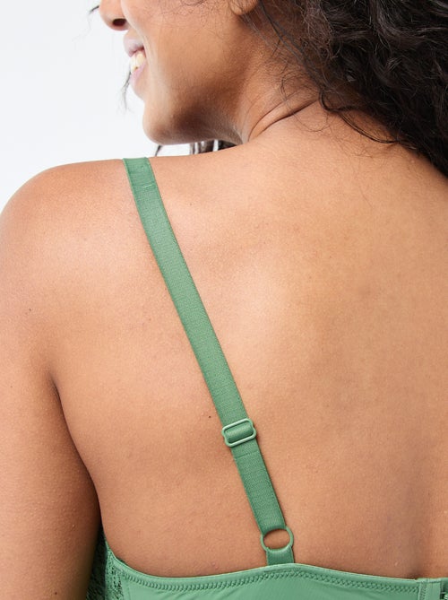 Soutien-gorge corbeille emboîtant en dentelle - Kiabi