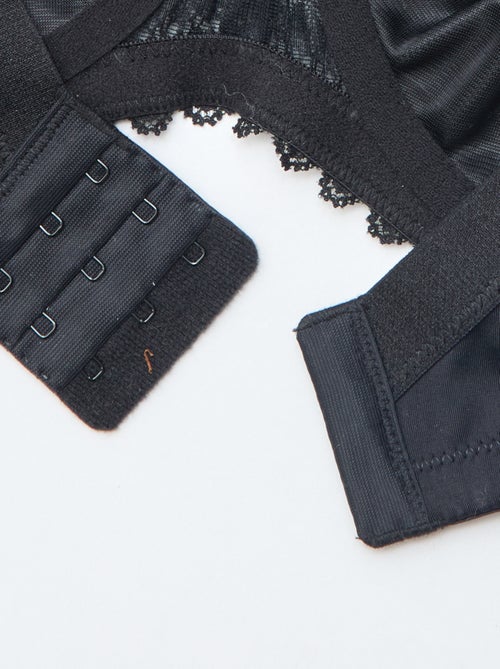 Soutien-gorge corbeille en dentelle ajourée - Kiabi