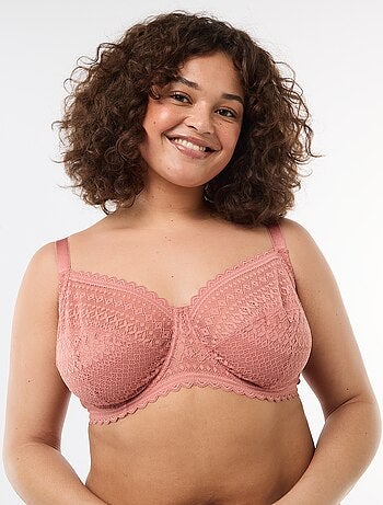 Soutien-gorge corbeille en dentelle ajourée