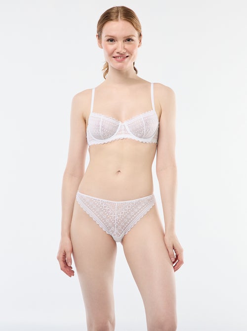 Soutien-gorge corbeille en dentelle - Kiabi