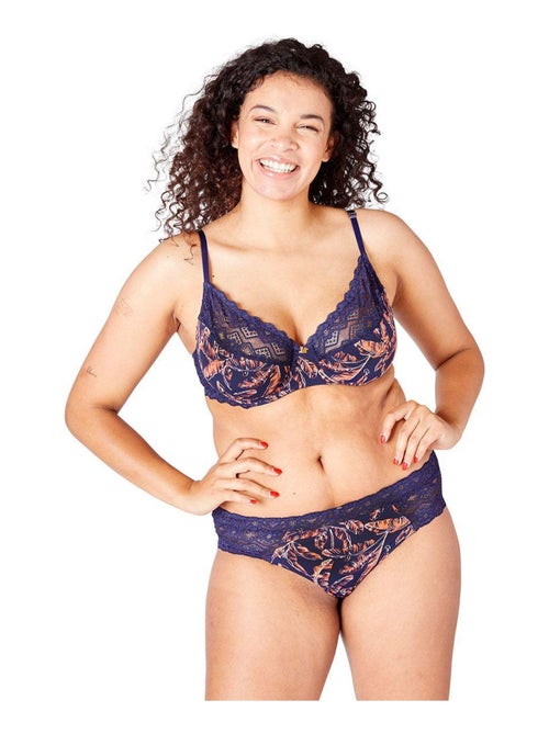 Soutien-gorge corbeille en dentelle française YAOUNDE - Camille Cerf & Pomm'Poire - Kiabi