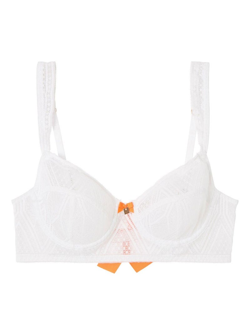 Soutien-gorge corbeille en dentelle LIMA - Camille Cerf & Pomm'Poire Blanc - Kiabi