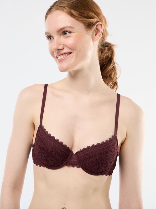 Soutien-gorge corbeille en dentelle - Kiabi