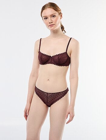 Soutien-gorge corbeille en dentelle