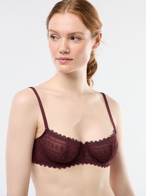 Soutien-gorge corbeille en dentelle - Kiabi