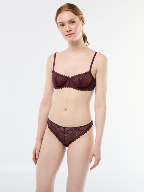 Soutien-gorge corbeille en dentelle - Kiabi