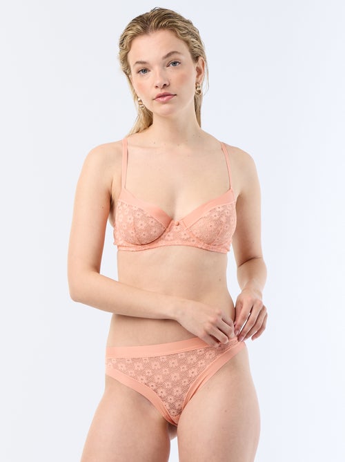 Soutien-gorge corbeille en dentelle - Kiabi