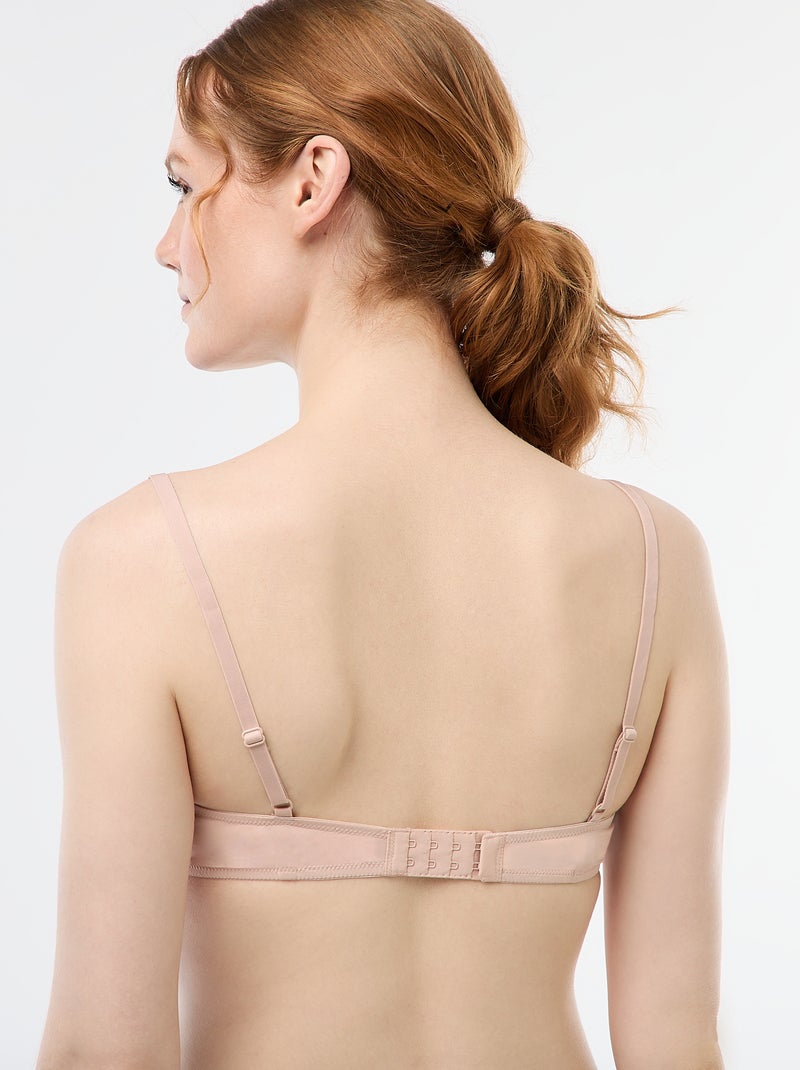 Soutien-gorge corbeille en dentelle Rose - Kiabi