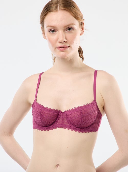 Soutien-gorge corbeille en dentelle - Kiabi