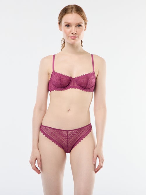 Soutien-gorge corbeille en dentelle - Kiabi