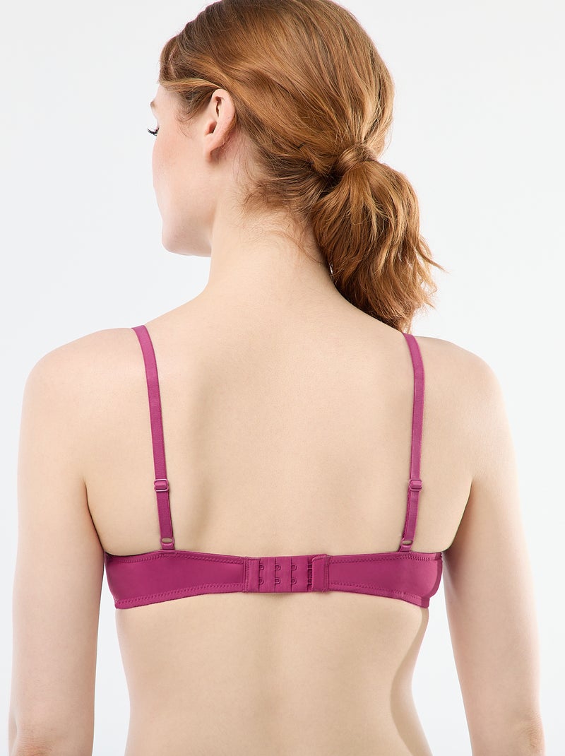 Soutien-gorge corbeille en dentelle Rose - Kiabi