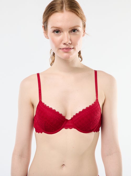 Soutien-gorge corbeille en dentelle - Kiabi