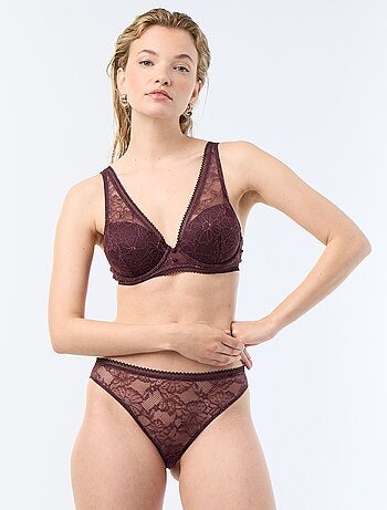 Soutien-gorge corbeille en dentelle