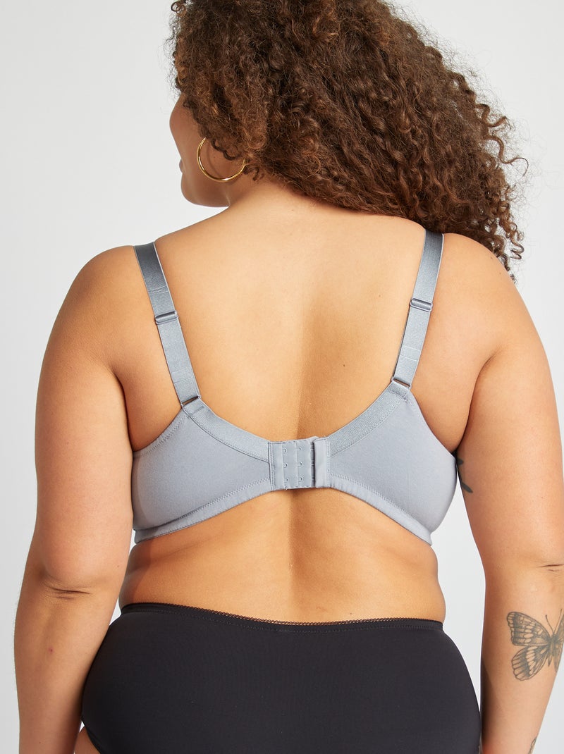 Soutien-gorge corbeille en jersey Bleu - Kiabi