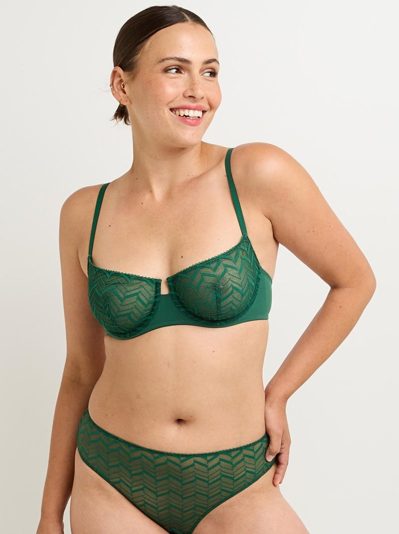 Soutien-gorge corbeille Fanfan - RougeGorge Lingerie Vert foncé - Kiabi