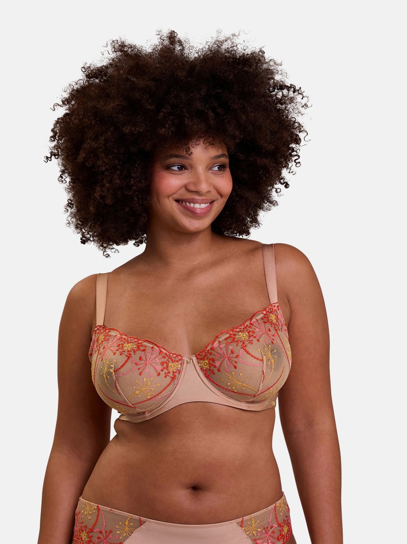 Soutien-gorge corbeille Georgia Sans Complexe Beige/Rose - Kiabi