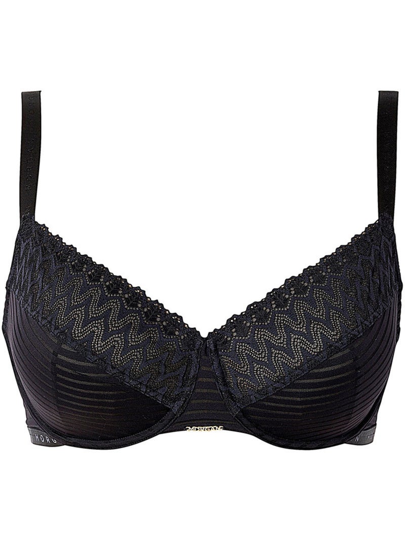 Soutien-gorge corbeille grand maintien CELIA - Morgan Lingerie Noir - Kiabi