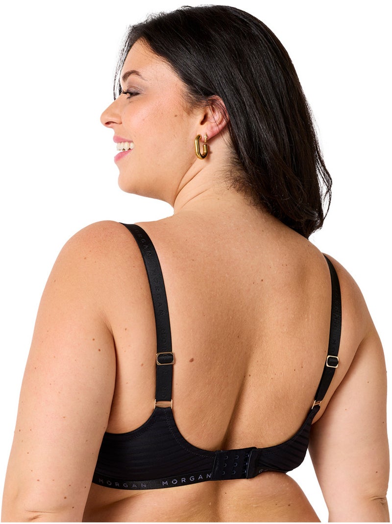 Soutien-gorge corbeille grand maintien CELIA - Morgan Lingerie Noir - Kiabi