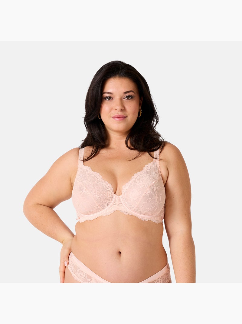 Soutien-gorge corbeille grand maintien ELOGE - Brigitte Bardot Lingerie Beige - Kiabi
