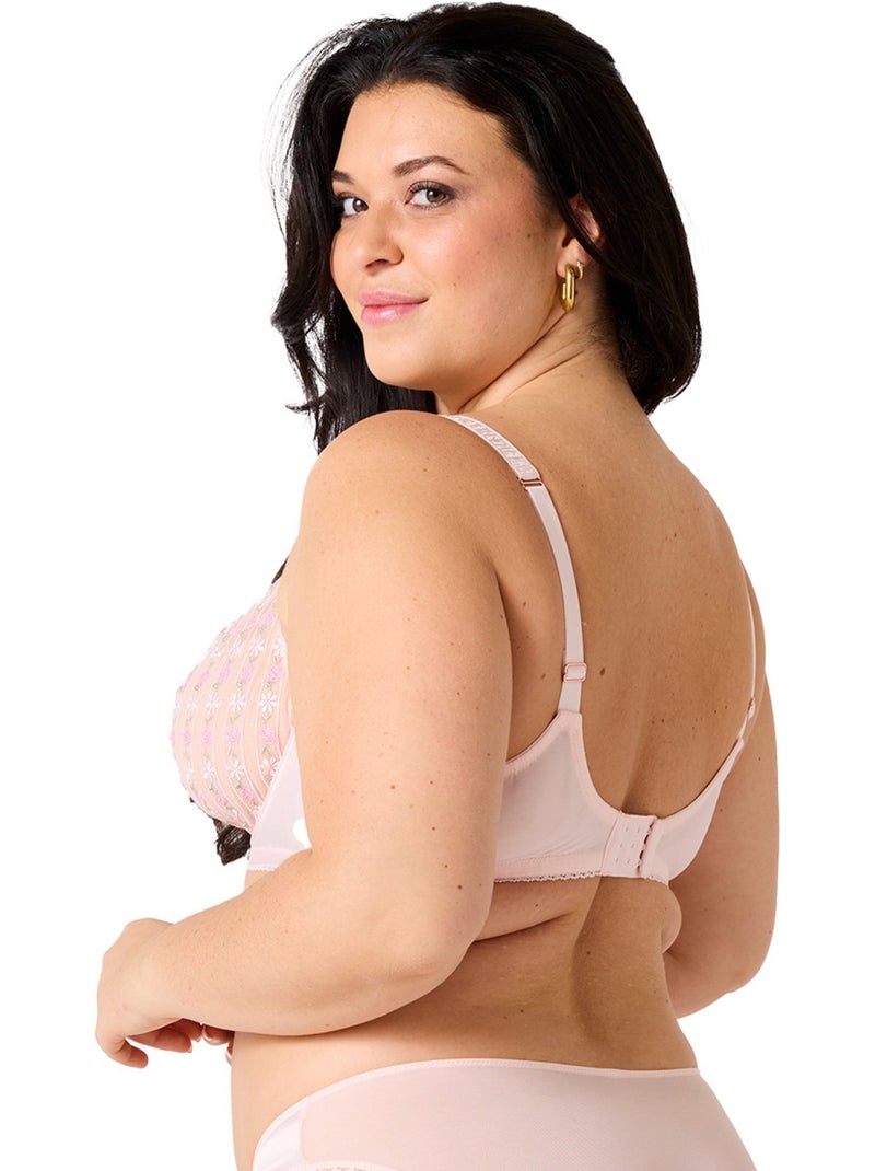 Soutien-gorge corbeille grand maintien FEERIQUE - Brigitte Bardot Lingerie Rose - Kiabi