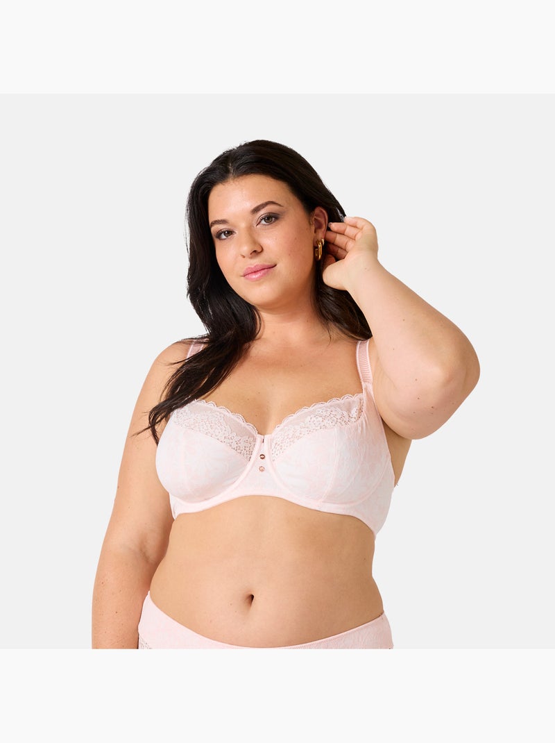 Soutien-gorge corbeille grand maintien MAGIE - Brigitte Bardot Lingerie Rose - Kiabi