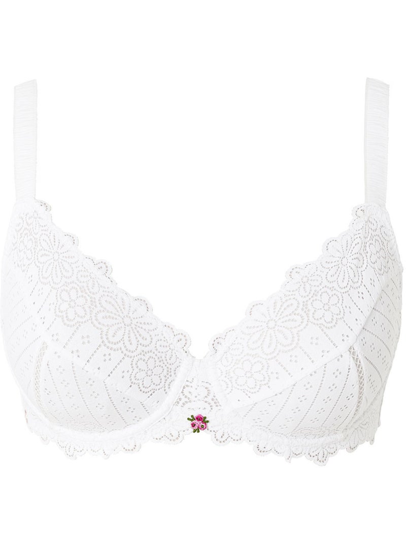 Soutien-gorge corbeille grand maintien POETESSE - Brigitte Bardot Lingerie Blanc - Kiabi
