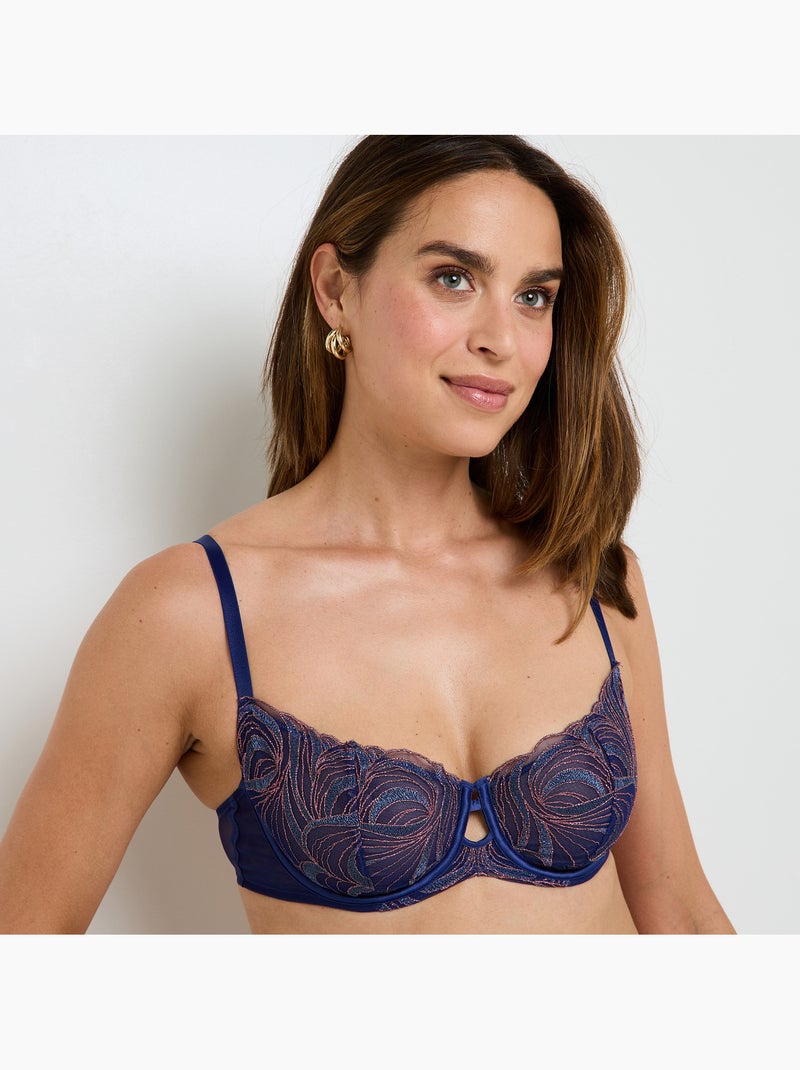 Soutien-gorge corbeille Hedwige - RougeGorge Lingerie Bleu Multicolore - Kiabi