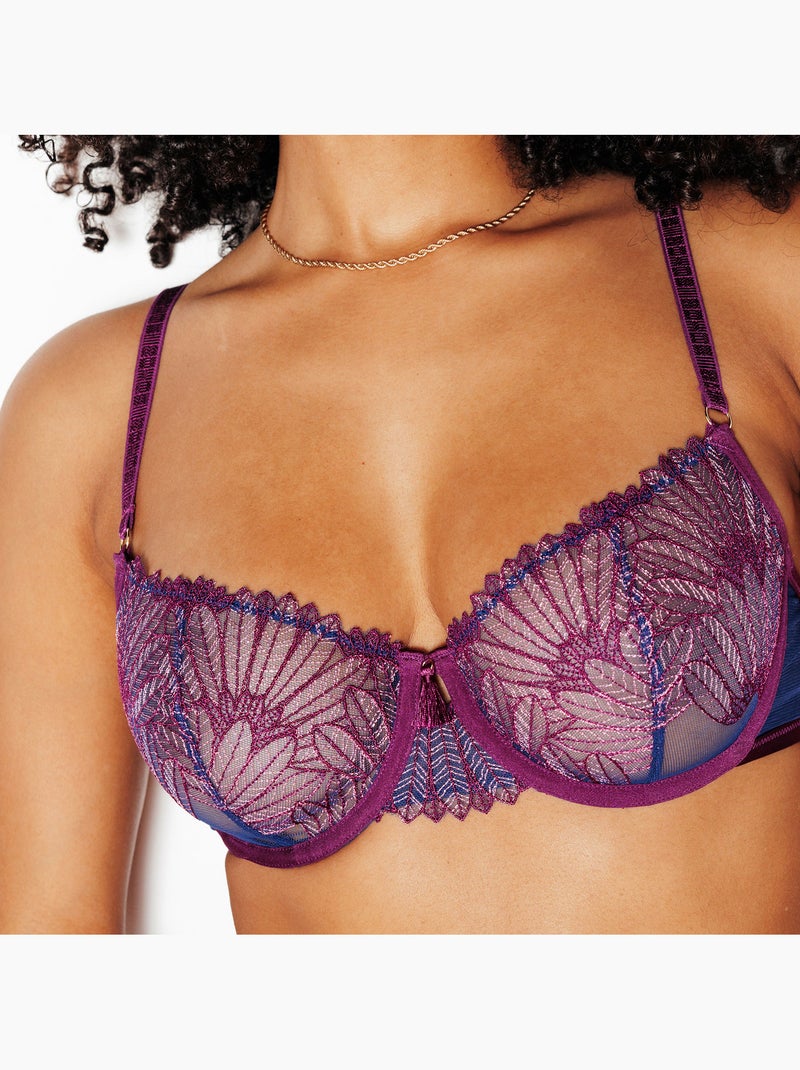 Soutien-gorge corbeille jelyane - rougegorge lingerie Bleu Multicolore - Kiabi